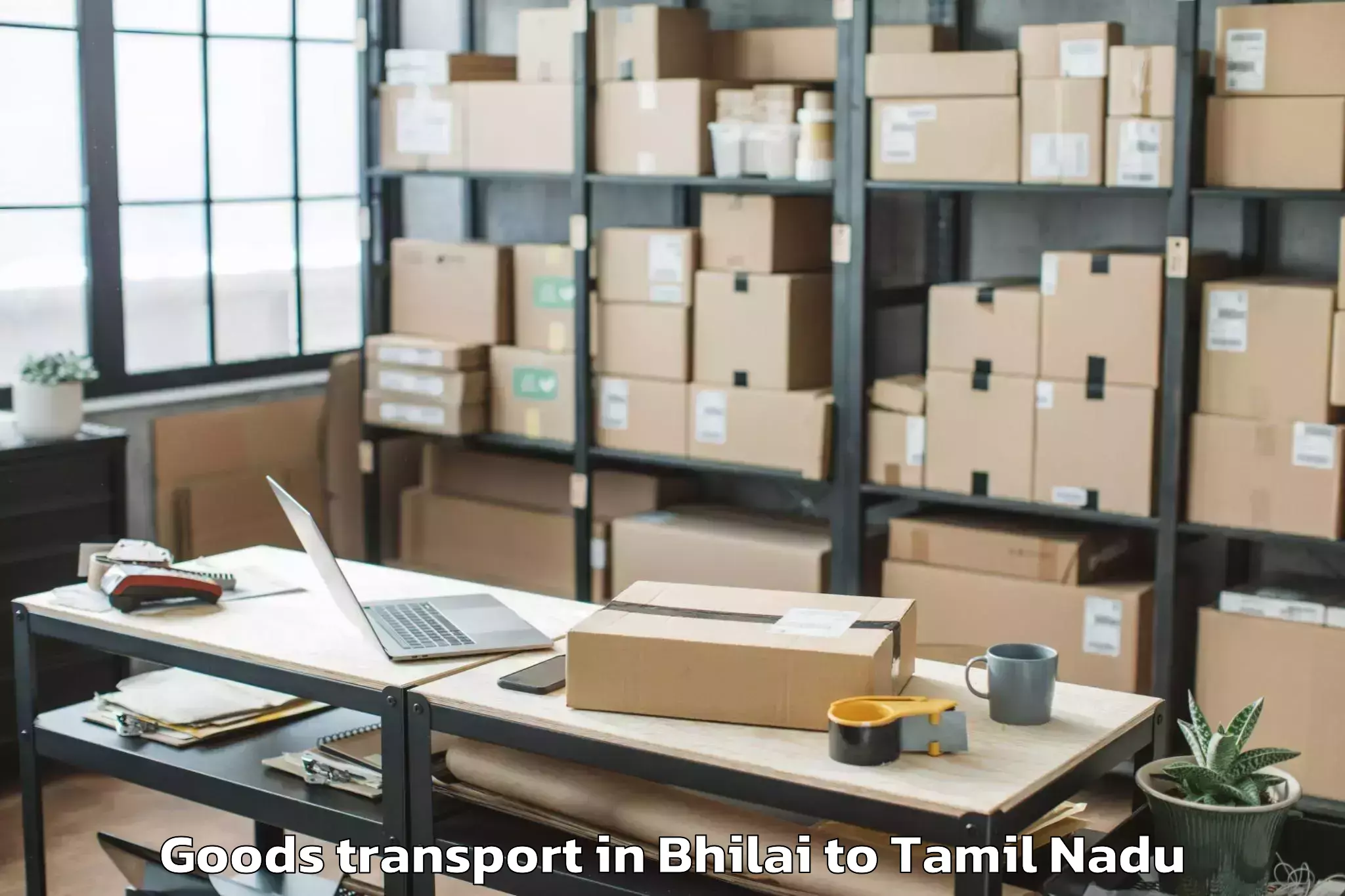 Expert Bhilai to Vadippatti Goods Transport